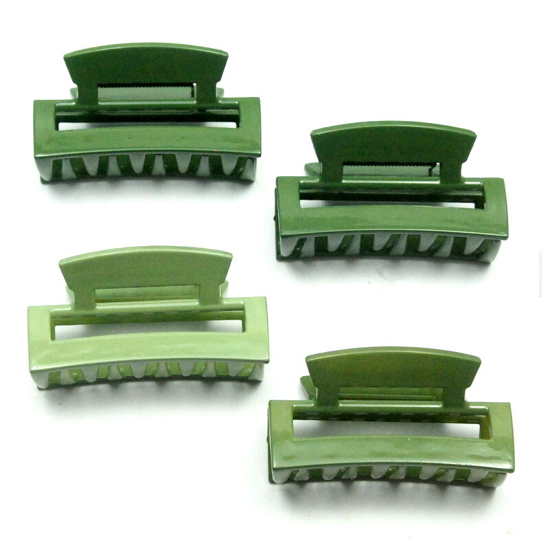 SZCZĘKI / KLAMRY DO WŁOSÓW ZIELONE 4 SZTUKI                                       (SZD-2 SAH)