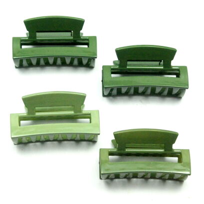 SZCZĘKI / KLAMRY DO WŁOSÓW ZIELONE 4 SZTUKI                                       (SZD-2 SAH)