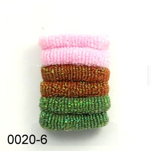 GUMKI DO WŁOSÓW FROTKI MIX KOLOR (6 SZT) 0020-6