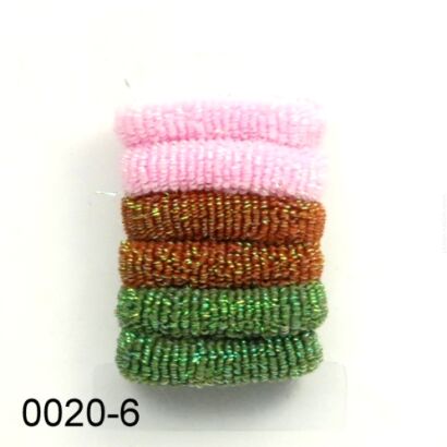 GUMKI DO WŁOSÓW FROTKI MIX KOLOR (6 SZT) 0020-6