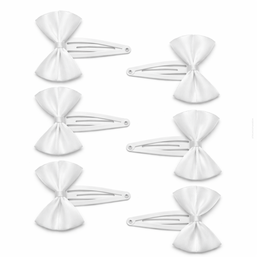 SPINKI / PYKI DO WŁOSÓW KOMUNIJNE KOKARDKI 6 SZTUK (0185-8 p SAH)