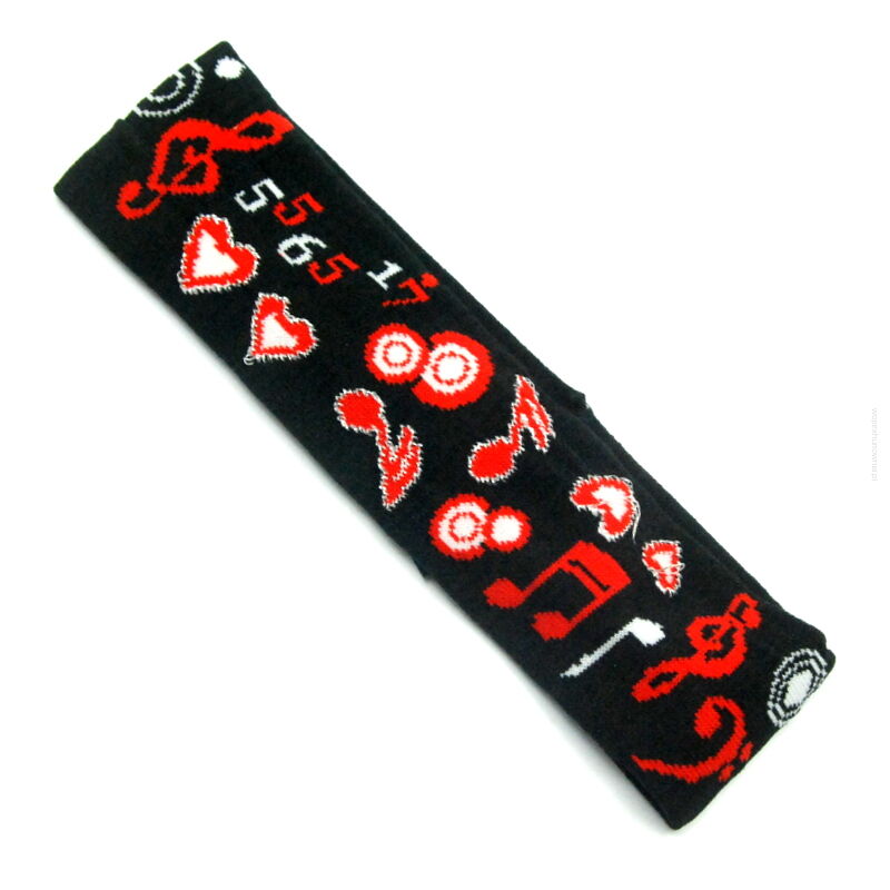 OPASKA ELASTYCZNA CZARNA WE WZORY                                                      (OPEL sh)