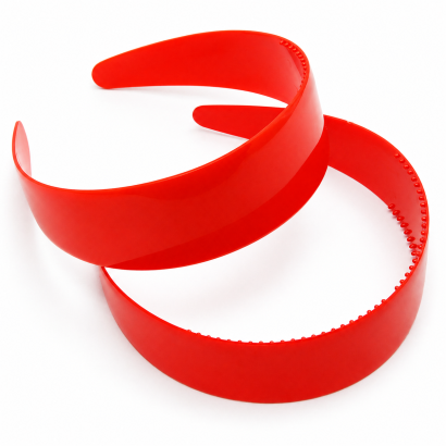 OPASKI DO WŁOSÓW SZEROKIE CZERWONE 2 SZTUKI (OPSZ-44 SAH)