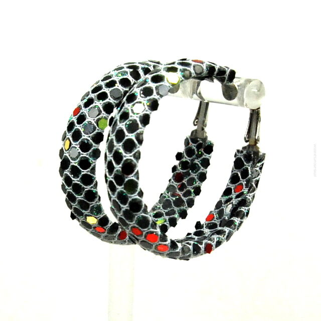 KOLCZYKI KOŁA Z CEKINAMI    0605-525