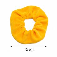 GUMKA DO WŁOSÓW SCRUNCHIE WELUR ŻÓŁTA PRODUKT POLSKI (0103-Ż SAH) - 3