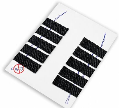 WSUWKI CZARNE KARBOWANE 2 KULKI 5 CM-100 SZTUK (WS-CZ5/100)                                           0078/KC