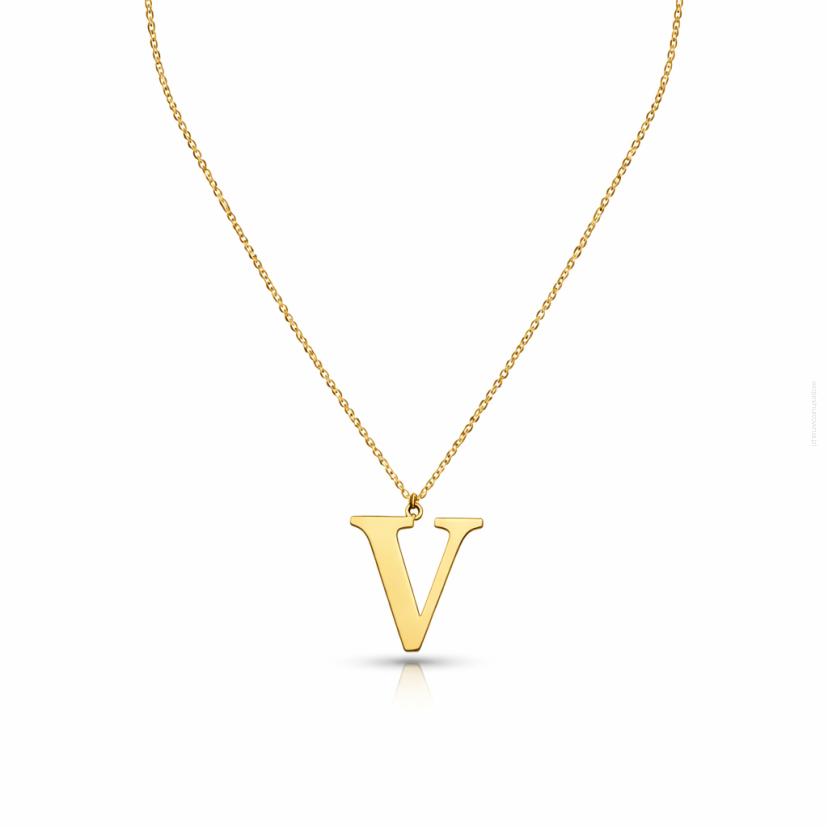 NASZYJNIK Z LITERKĄ  