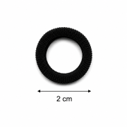 GUMKI DO WŁOSÓW MAŁE CZARNE 50 SZTUK (DS-035-6 SAM) - 3