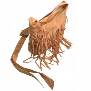 TOREBKA ZAMSZOWA Z FRĘDZLAMI W KOLORZE BEŻOWYM                                        TOR-10 - 3