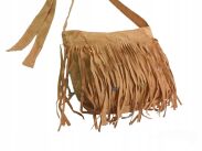 TOREBKA ZAMSZOWA Z FRĘDZLAMI W KOLORZE BEŻOWYM                                        TOR-10 - 5