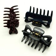 SZCZĘKI / KLAMRY DO WŁOSÓW WELUROWE 6 SZTUK                  (0311-1 SAM) - 2