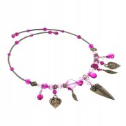 NASZYJNIK /WISIOR Z KORALIKAMI I OZDOBNYMI ELEMENTAMI                                                            0643-1004 - 2