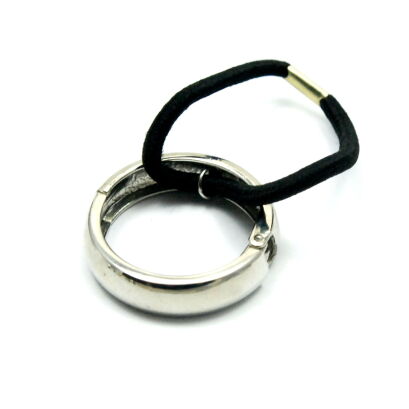 GUMKI DO WŁOSÓW Z OTWIERANĄ METALOWĄ OZDOBA 2 SZTUKI                                   (0365-4 SAH)