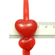 OPASKI DO WŁOSÓW DZIECIĘCE Z SERDUSZKAMI 6 SZTUK                                  (6329 SAM) - 2