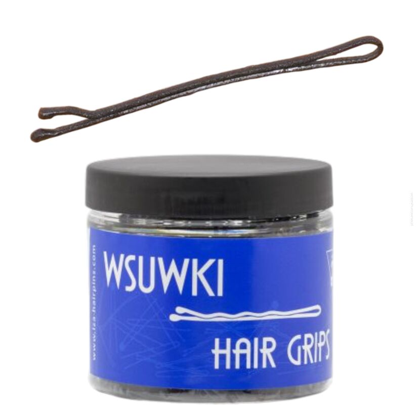 WSUWKI DO WŁOSÓW IZA PROSTE CZARNE MATOWE 2 KULKI 5 CM 250G             (105/250 MAT)