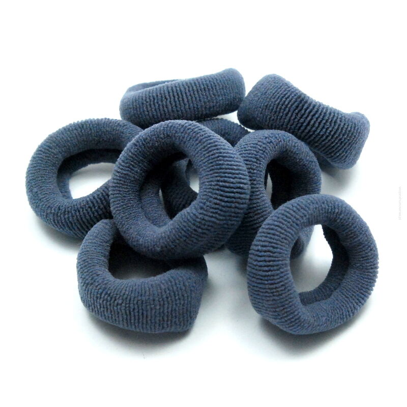 GUMKI DO WŁOSÓW FROTKI DUŻE-SZARE 10 SZTUK                                                                           (0191-509 SAM F)