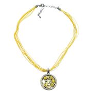 WISIOR / NASZYJNIK NA SZNURECZKACH Z OKRĄGŁĄ ZAWIESZKĄ                                                (WISZ-10 SAH) - 3