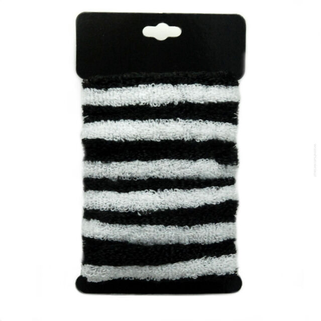 GUMKI DO WŁOSÓW FROTKI DUŻE BIAŁO-CZARNE (4 SZTUKI)  0194-51