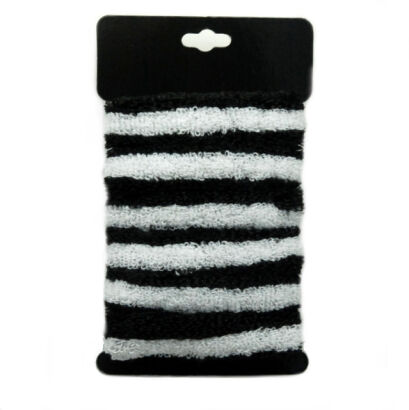 GUMKI DO WŁOSÓW FROTKI DUŻE BIAŁO-CZARNE (4 SZTUKI)  0194-51