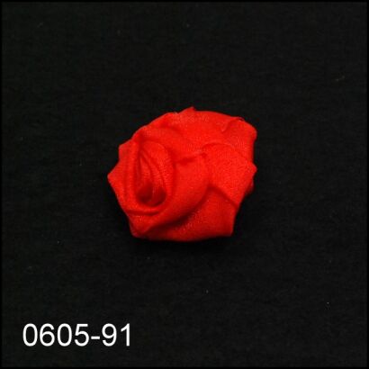 BROSZKA MAŁA JASNO-CZERWONA KWIAT / RÓŻA 0605-91
