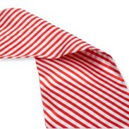 APASZKA DAMSKA BIAŁA-CZERWONO W PASKI                                           (AP-5) - 3