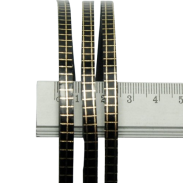 OPASKI DO WŁOSÓW POTRÓJNE CZARNE W KRATKĘ 6 SZTUK 2631 SAM) - 3