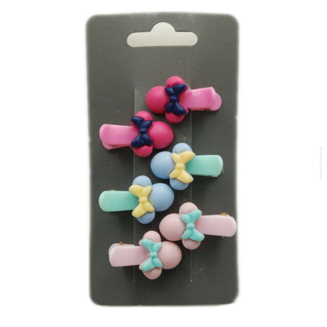 SPINKI DO WŁOSÓW DZIECIĘCE KOKARDKI 6 SZTUK (0317-606)