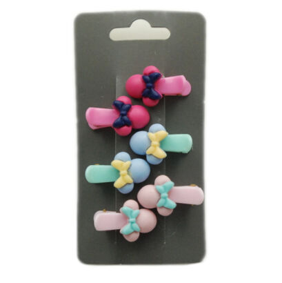 SPINKI DO WŁOSÓW DZIECIĘCE KOKARDKI 6 SZTUK (0317-606)