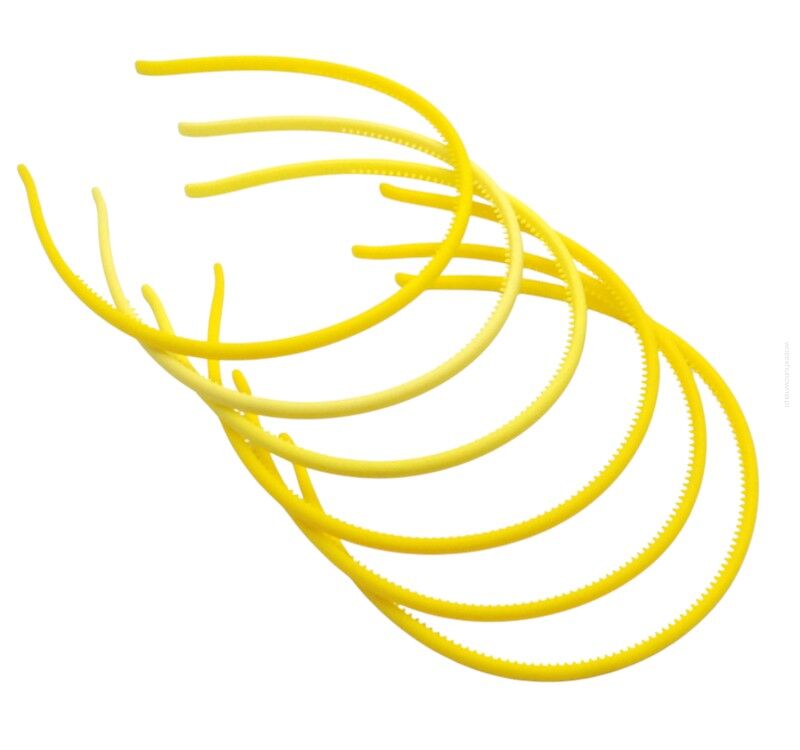 OPASKI CIENKIE KAUCZUKOWE ŻÓŁTE 6 SZTUK                                                                                              (6330-2 SAH)