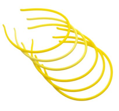 OPASKI CIENKIE KAUCZUKOWE ŻÓŁTE 6 SZTUK                                                                                              (6330-2 SAH)