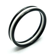 BRANSOLETKI PLASTIKOWE CZARNE 6 SZTUK                                                                     (1078 SA) - 2