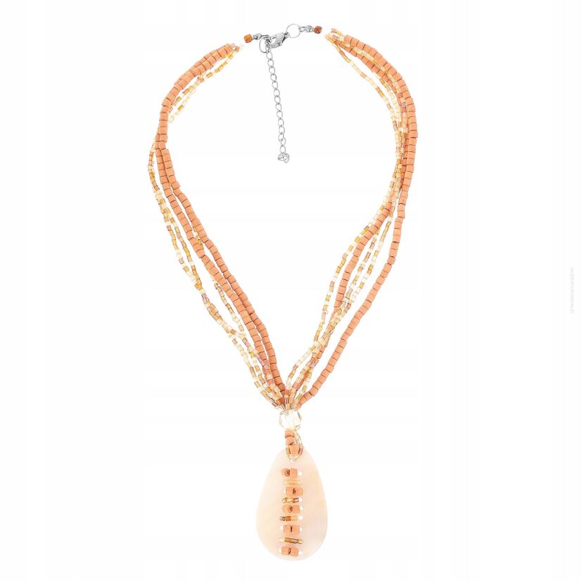 WISIOREK / NASZYJNIK Z ZAWIESZKĄ Z MASY PERŁOWEJ                                                    (0665-1005 SAHG)