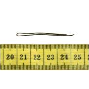 WSUWKI DO WŁOSÓW IZA BRĄZOWE PROSTE 4 CM 350G                                    (014/350) - 3