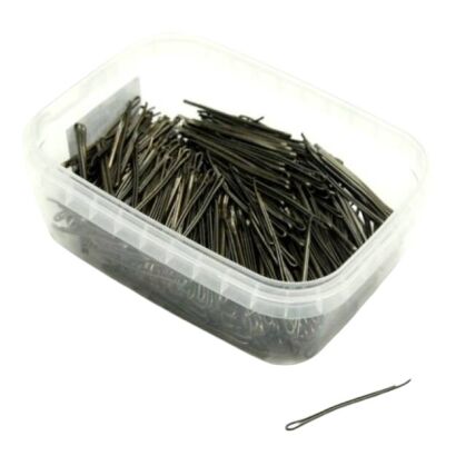 WSUWKI DO WŁOSÓW IZA BRĄZOWE PROSTE 4 CM 350G                                    (014/350)