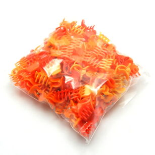SZCZĘKI / KRABIKI MAŁE MIX POMARAŃCZOWY (100 SZTUK)                                                        0146-517