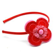 OPASKI DO WŁOSÓW Z KWIATEM KOLOROWE 12 SZTUK (0605 SM) - 2