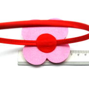 OPASKI DO WŁOSÓW Z KWIATEM KOLOROWE 12 SZTUK (0605 SM) - 5