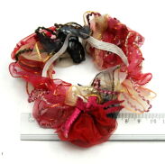 GUMKI DO WŁOSÓW OZDOBNE KWIATKI 5 SZTUK (0705 SA) - 3