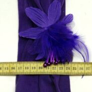 OPASKA NA GŁOWĘ ELASTYCZNA Z KWIATEM FIOLETOWA (0769 SA) - 3