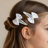 SPINKI / PYKI DO WŁOSÓW KOMUNIJNE KOKARDKI 6 SZTUK  (0185-9 p SAH) - 2