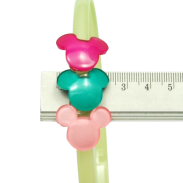 OPASKI DO WŁOSÓW DZIECIĘCE Z OZDOBAMI 6 SZTUK                                     (3281 SAM) - 4