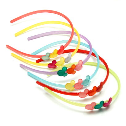 OPASKI DO WŁOSÓW DZIECIĘCE Z OZDOBAMI 6 SZTUK                                     (3281 SAM)