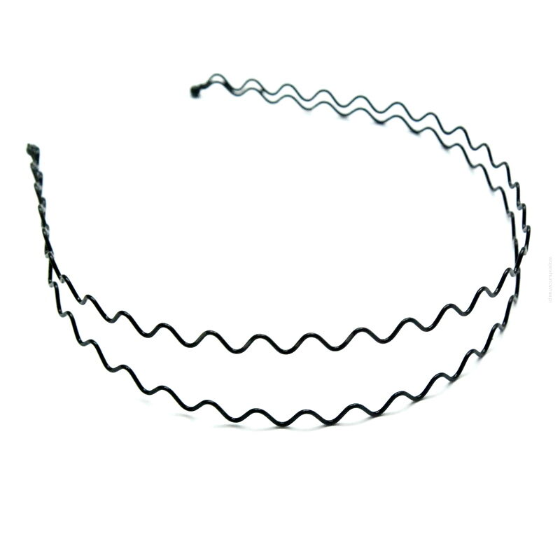 OPASKI METALOWE CZARNE PODWÓJNE 6 SZTUK                                                              (4368 SAM)