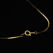 KOMPLET BIŻUTERII ŁAŃCUSZEK Z PEREŁKĄ  + KOLCZYKI                                                                      (0646-46 AS) - 4