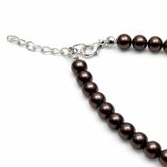 KORALE KLASYCZNE PEREŁKI BRĄZOWE 50 cm 0642-504 - 2