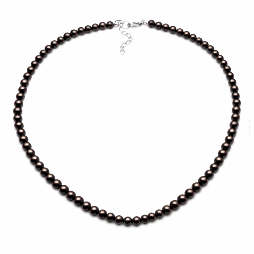 KORALE KLASYCZNE PEREŁKI BRĄZOWE 50 cm 0642-504