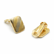 KLIPSY OZDOBNE-PROSTOKĄTNE W KOLORZE ZŁOTYM                                    0611-797 - 3