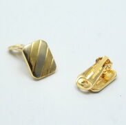 KLIPSY OZDOBNE-PROSTOKĄTNE W KOLORZE ZŁOTYM                                    0611-797 - 4