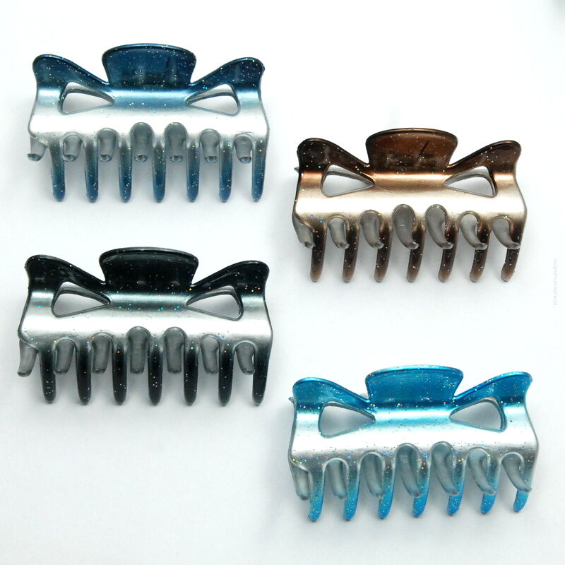 SZCZĘKI / KLAMRY DO WŁOSÓW KOLOROWE 4 SZTUKI                                                                               (0340-20 SAM)