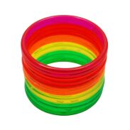 BRANSOLETKI PLASTIKOWE CIENKIE 12 SZTUK                                                                     (0738-22 AS) - 2